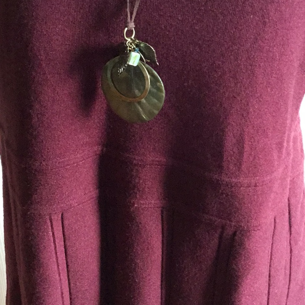NWOT Carmen Burgundy sweater dress - Picture 5 of 8